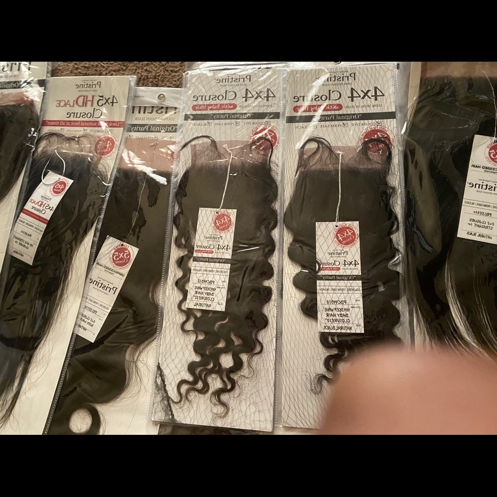 HD closures. Natural color & ombré